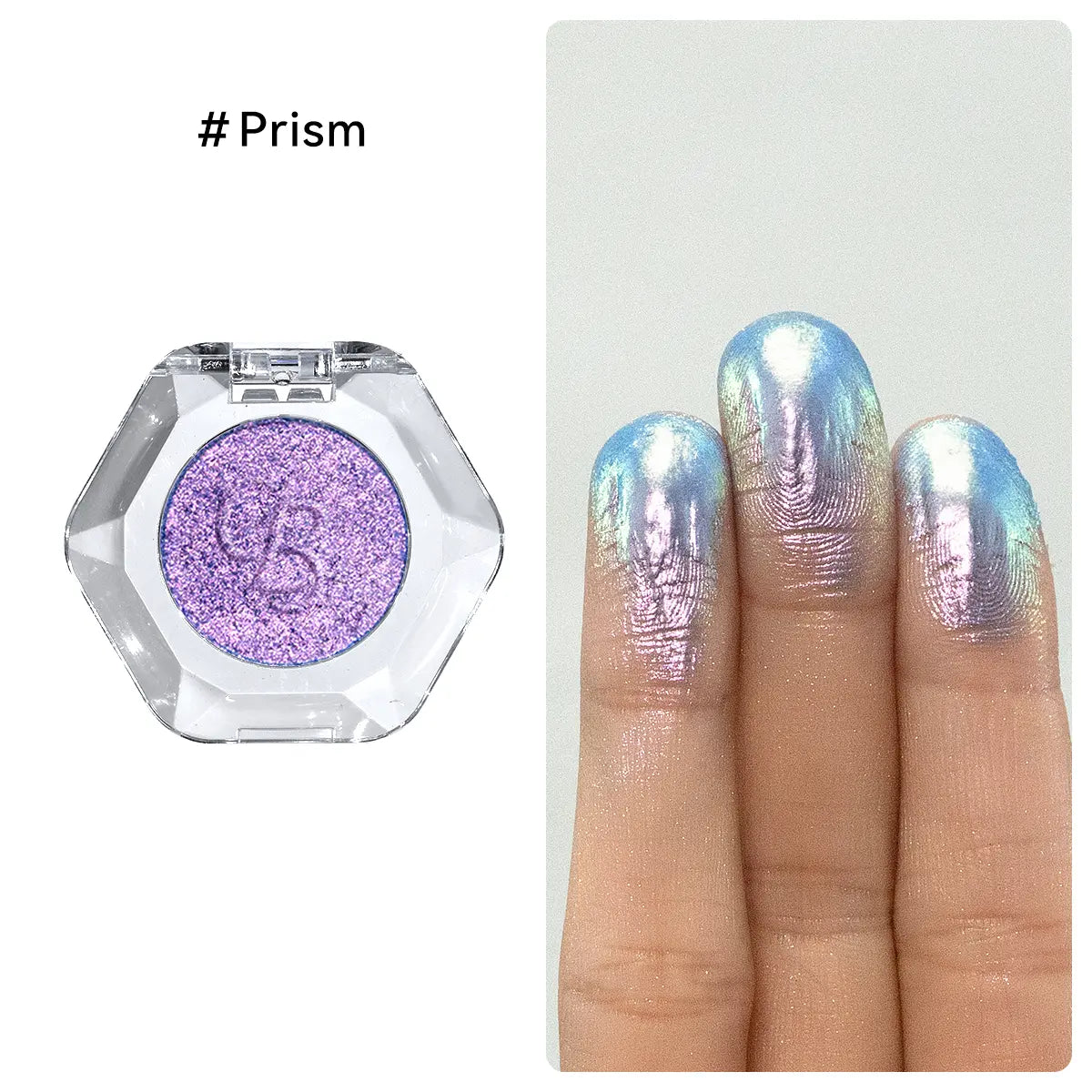 Ourbella Single Multi-Chrome Eyeshadows, Sparkly Shimmer Glitter Eyeshadow, Iridescent Shimmer, Talc Free, Holographic ,Color-Shifting, Metallic Iridescent Shimmer Shadow Duochrome