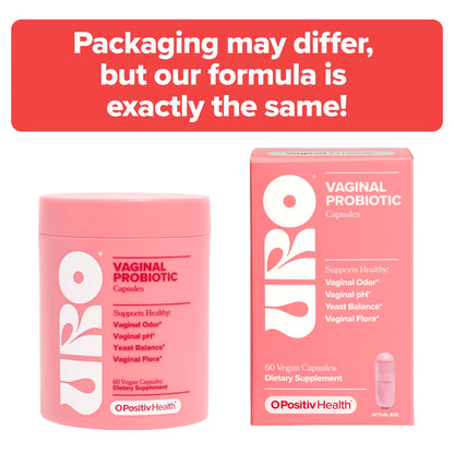 URO Women'S Probiotics - 60 Count (Pack of 1) - Prebiotic and Probiotic Capsules for Healthy Ph Balance and Odor
