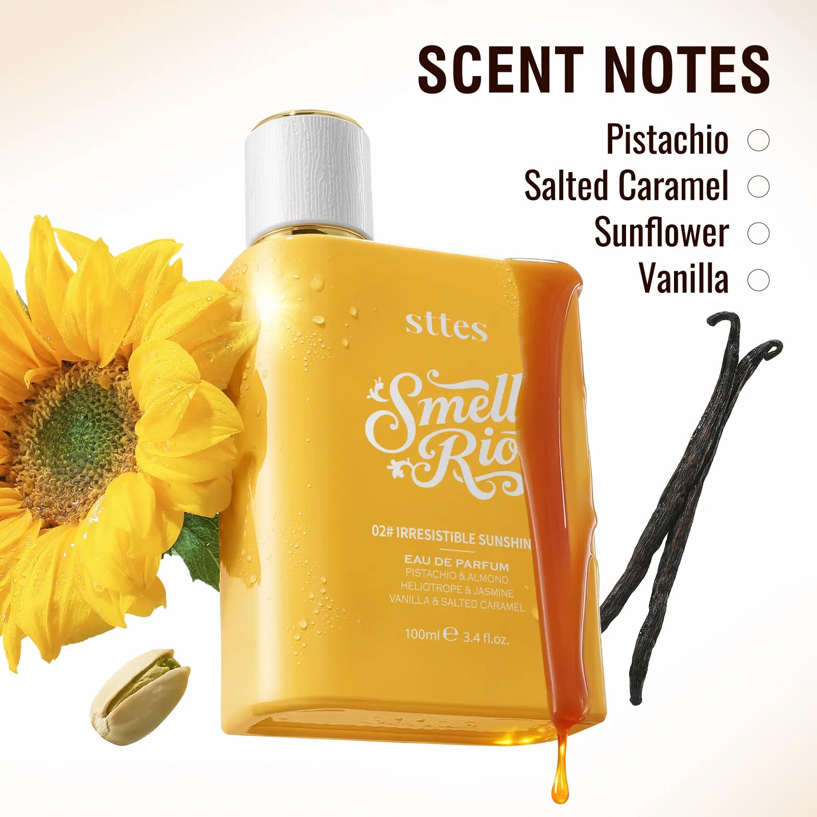 STTES Perfume 02 (The Long-Lasting Evolution of 602) - Eau De Perfume 100Ml (3.4Fl Oz) Vanilla Gourmet Tune (Caramel Vanilla Flavor)