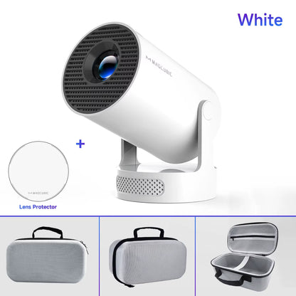 Projector HY300 PRO + 8K Android 14 Dual Wifi6 Allwinner H726 BT5.4 1080P 1280*720P Home Cinema Outdoor Projetor