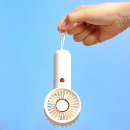 Portable Handheld Fan, Handheld Cooling Fan, 1 Count USB Rechargeable 3-Speed Mini Fan, Small Personal Fan for Women'S Makeup, Student Carry Fan, Outdoor, Travel, Office and Bedroom