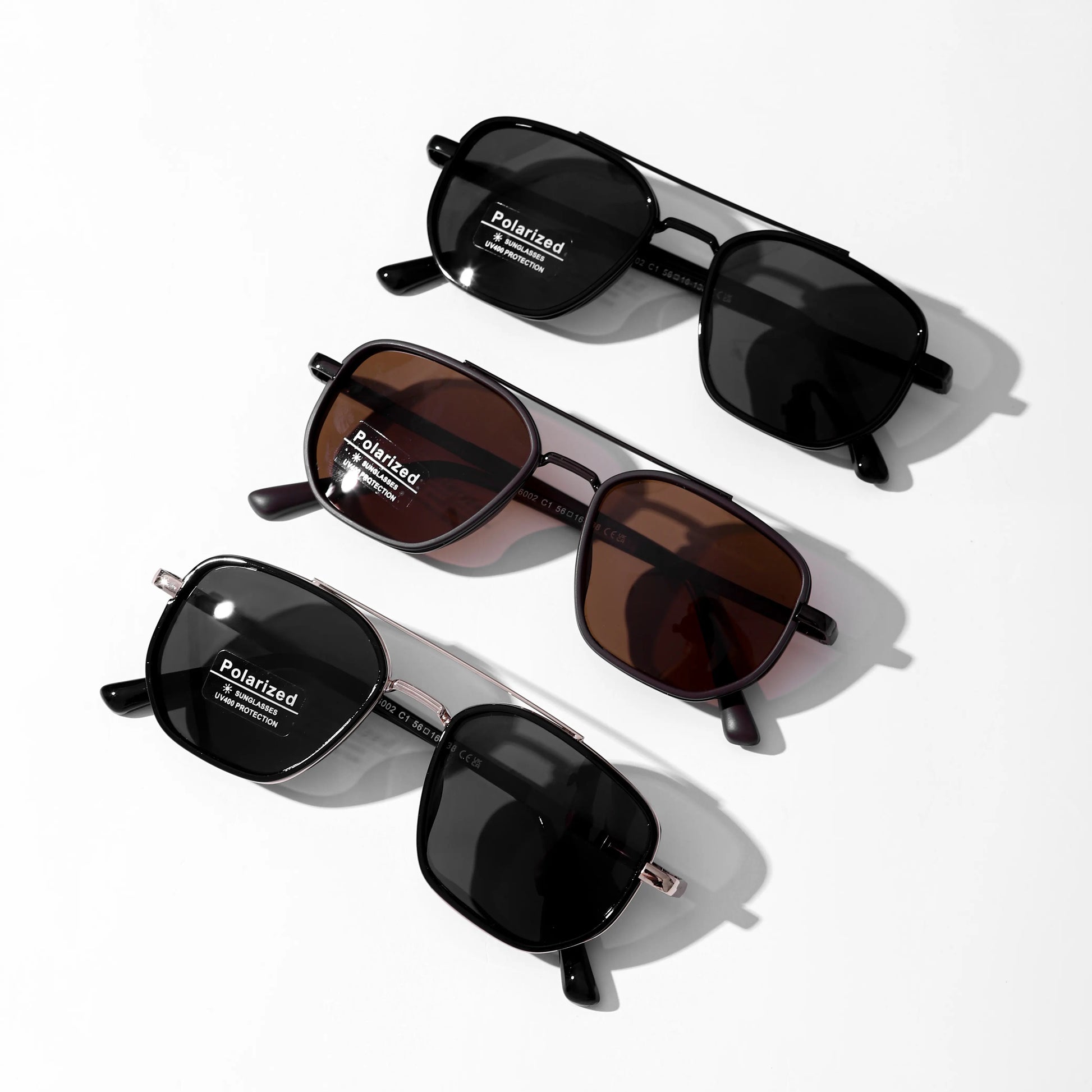 Fashionable Frames Sunglasses - Back to School Travel Geometric Double-Beam 2026 Fall/Summer Trends, Lightweight Durable High Quality Eyewear, Men'S Accessories, Guys Gifts