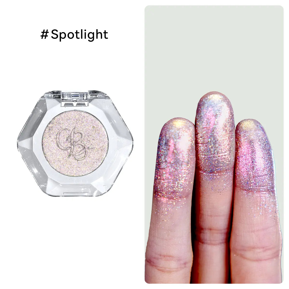 Ourbella Single Multi-Chrome Eyeshadows, Sparkly Shimmer Glitter Eyeshadow, Iridescent Shimmer, Talc Free, Holographic ,Color-Shifting, Metallic Iridescent Shimmer Shadow Duochrome