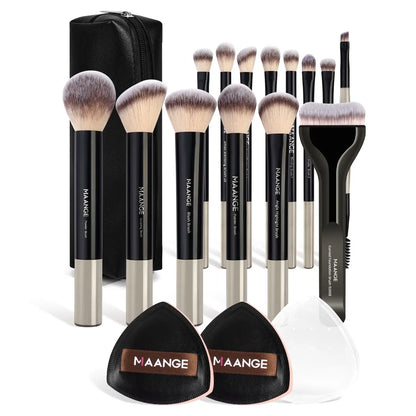 Professional Makeup Brush Set, Cosmetic Brush Set, Metal Frame, Multiple Brushes Including Eyeshadow, Blush, Foundation, Perfect for Women & Girls #TOP PICKS
