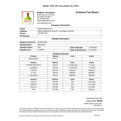 Meraki Blu USP Grade Methylene Blue 150Mg