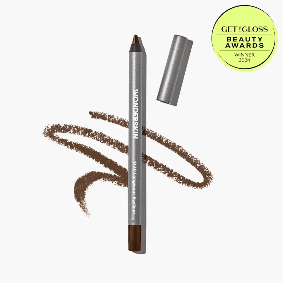 Wonderskin 1440 Longwear Eyeliner - Lightweight Waterproof Vegan Cruelty-Free 24 Hour Truglide Technology Ultra-Creamy Soft-Glide Application