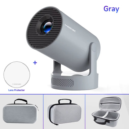 Projector HY300 PRO + 8K Android 14 Dual Wifi6 Allwinner H726 BT5.4 1080P 1280*720P Home Cinema Outdoor Projetor
