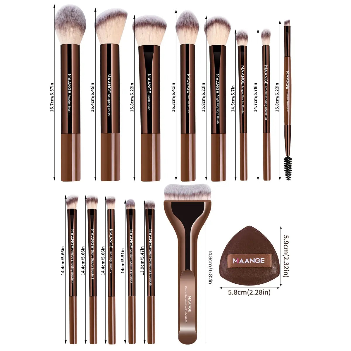 Professional Makeup Brush Set, Cosmetic Brush Set, Metal Frame, Multiple Brushes Including Eyeshadow, Blush, Foundation, Perfect for Women & Girls #TOP PICKS