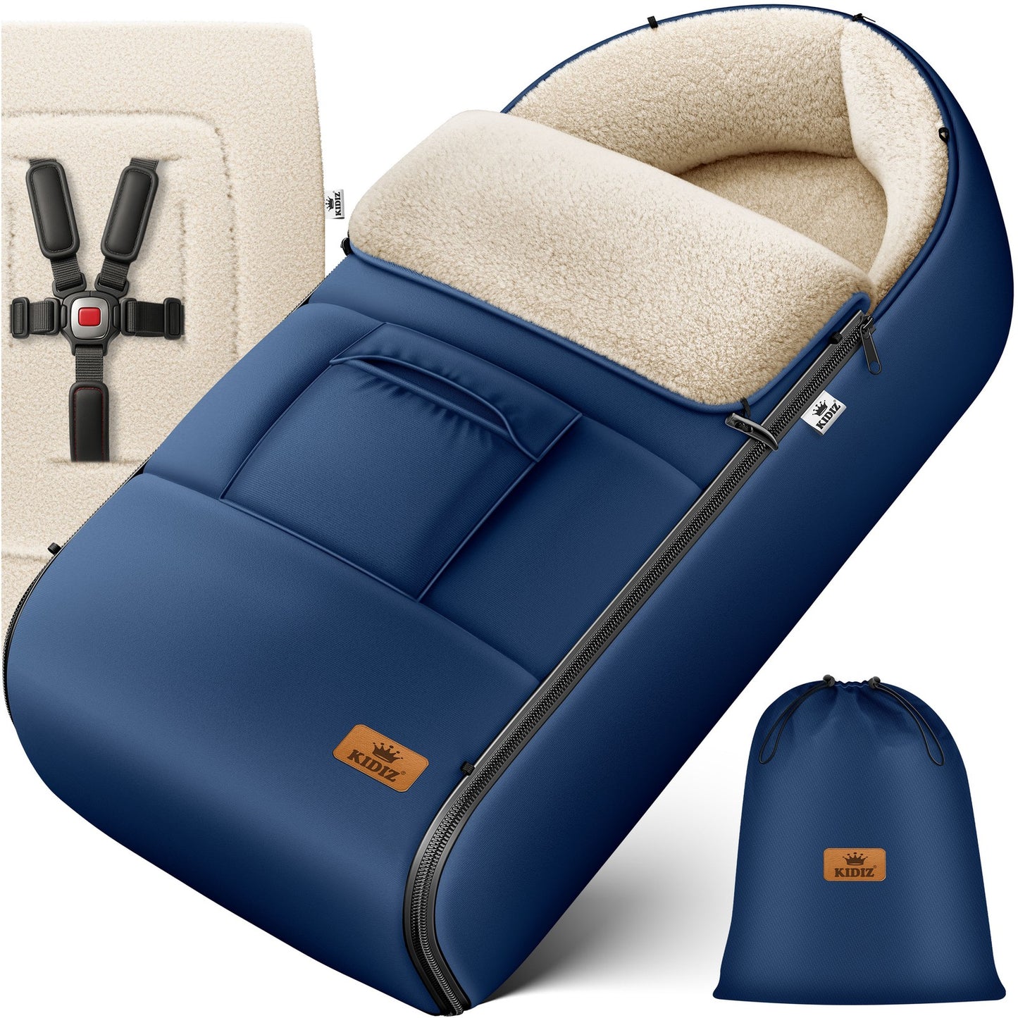 KIDIZ® Babyfußsack Baby Winterfußsack Kinderwagenfuß