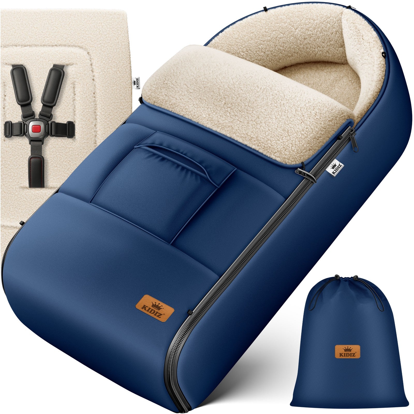 KIDIZ® Babyfußsack Baby Winterfußsack Kinderwagenfuß