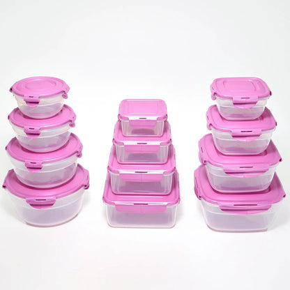Locknlock 12-Pc Nestable Bowl, Square & Zen Storage Set