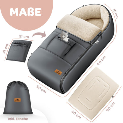 KIDIZ® Babyfußsack Baby Winterfußsack Kinderwagenfuß