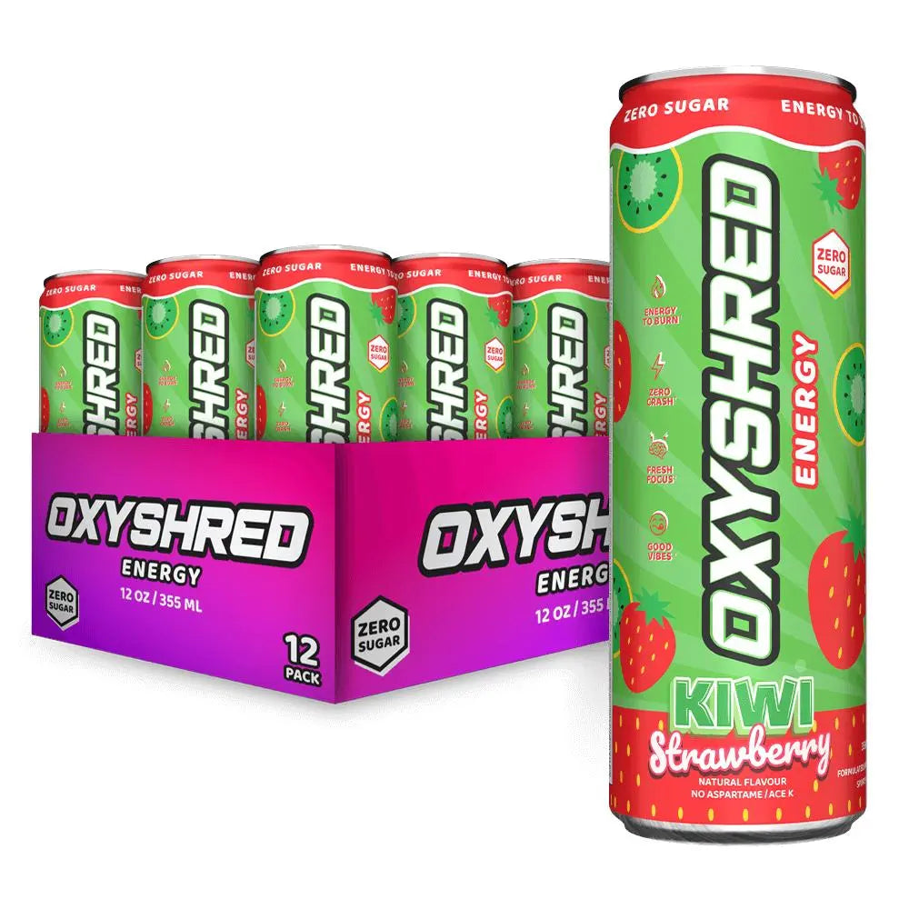 Ehplabs Oxyshred Energy Drink 12 Pack 355Ml Sugar Free Sport Beverage with Acetyl L-Carnitine Guarana & Green Tea Extract for Energy Boost Sports Gym Workout Training Study Work Men Women Health Fitness Supplement Flavor |