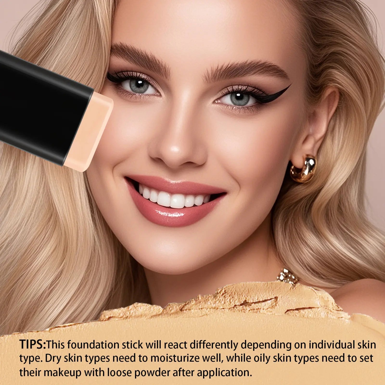 Zaidoc 7-Color Dual -Ended Concealer Foundation Stick, 2-In-1 Long-Lasting Foundation and Concealer with Brush, Creamy Full Coverage for Dark Circles & Blemishes, Hydrating Olive & Camellia, 2.09 Oz