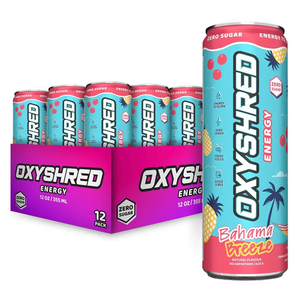 Ehplabs Oxyshred Energy Drink 12 Pack 355Ml Sugar Free Sport Beverage with Acetyl L-Carnitine Guarana & Green Tea Extract for Energy Boost Sports Gym Workout Training Study Work Men Women Health Fitness Supplement Flavor |