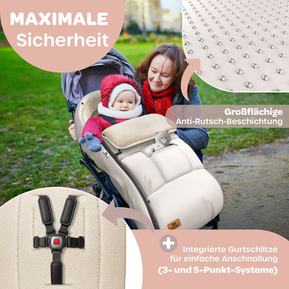 KIDIZ® Babyfußsack Baby Winterfußsack Kinderwagenfuß