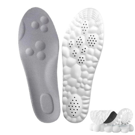 4D Insoles - 4D Cloud Technology Insole - Super Soft, Ultra Comfort Insoles, 4D Sports Shoes Insoles, Acupoint Massage Insole for Foot