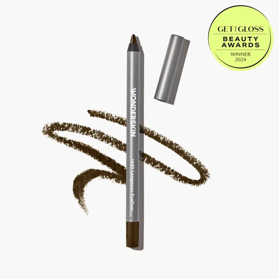 Wonderskin 1440 Longwear Eyeliner - Lightweight Waterproof Vegan Cruelty-Free 24 Hour Truglide Technology Ultra-Creamy Soft-Glide Application