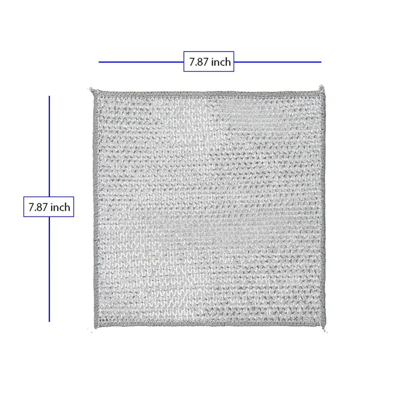 10 Counts Dishwashing Rags, Wet and Dry Use, Multipurpose Non-Scratch Wire Dishcloths for Kitchen Cleaning, Reusable Wire Cleaning Cloths for Kitchen, Sinks, Pots, and Pans