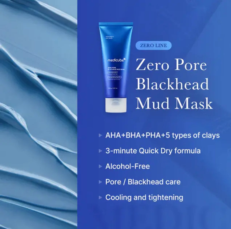 [Medicube] Zero Pore Blackhead Mud Mask | 3 Min Mud Mask | Pore Care | Strong Blackhead Absorption |
