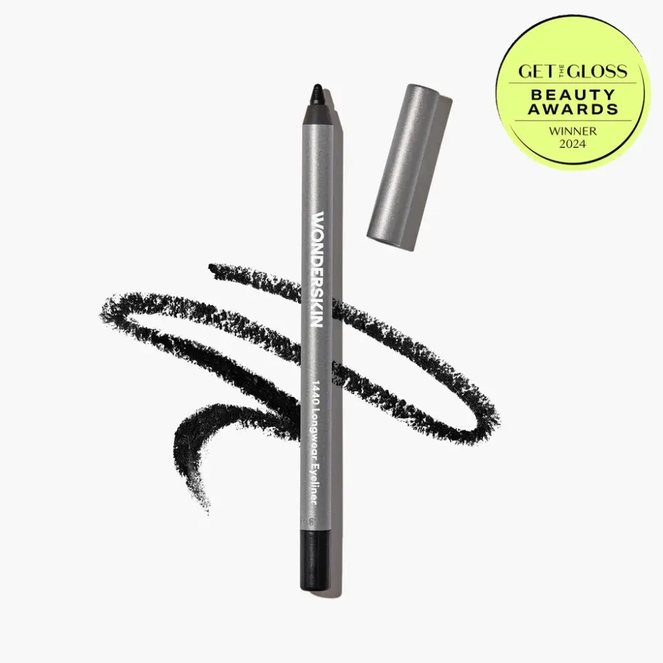 Wonderskin 1440 Longwear Eyeliner - Lightweight Waterproof Vegan Cruelty-Free 24 Hour Truglide Technology Ultra-Creamy Soft-Glide Application