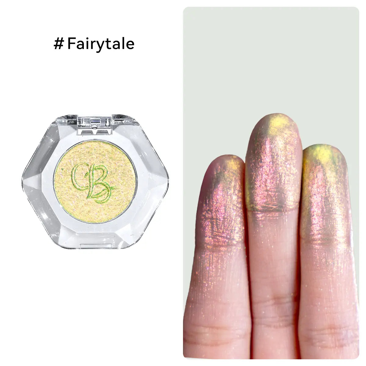 Ourbella Single Multi-Chrome Eyeshadows, Sparkly Shimmer Glitter Eyeshadow, Iridescent Shimmer, Talc Free, Holographic ,Color-Shifting, Metallic Iridescent Shimmer Shadow Duochrome
