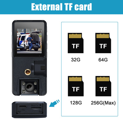 A39 Full 1080P HD Mini Camera 3000Mah Camcorder Body Mount Cam Small 180° Rotating Bike Camera Sports DV Car DVR Webcam