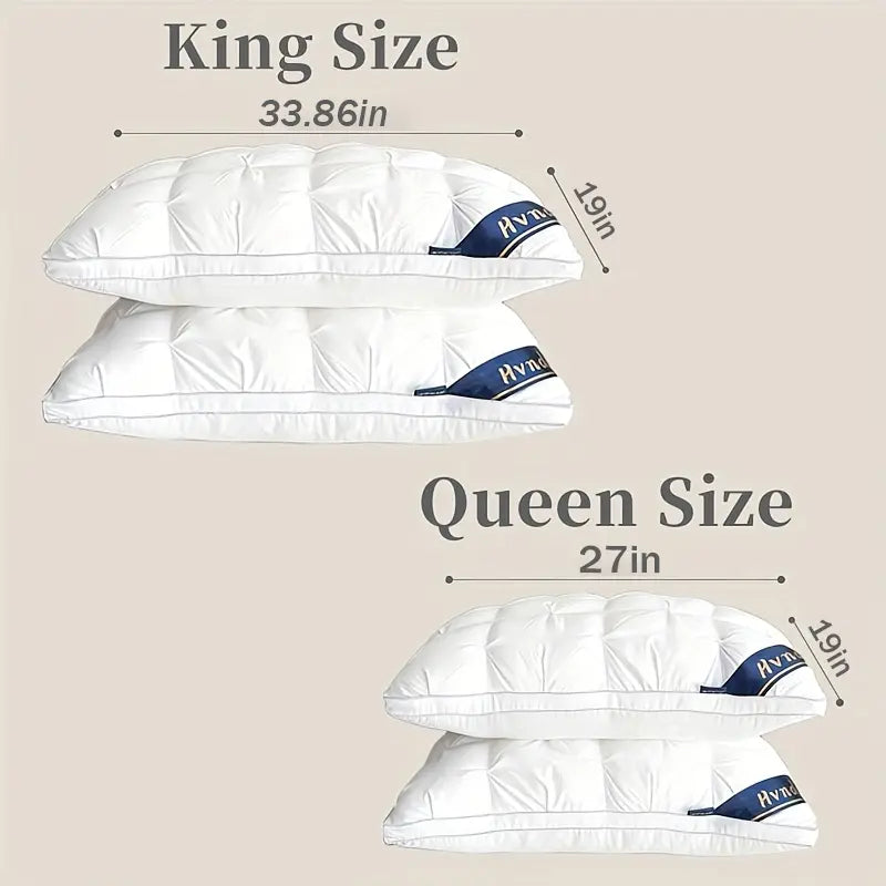 【Mother'S Day Gifts】4Pcs/2Pcs Hvnde Hotel Collection Deep Sleep Pillow - Neck Support Non-Collapse Design Hypoallergenic for Side Supine Prone Sleepers Pillows Tiktokshopspringglowup