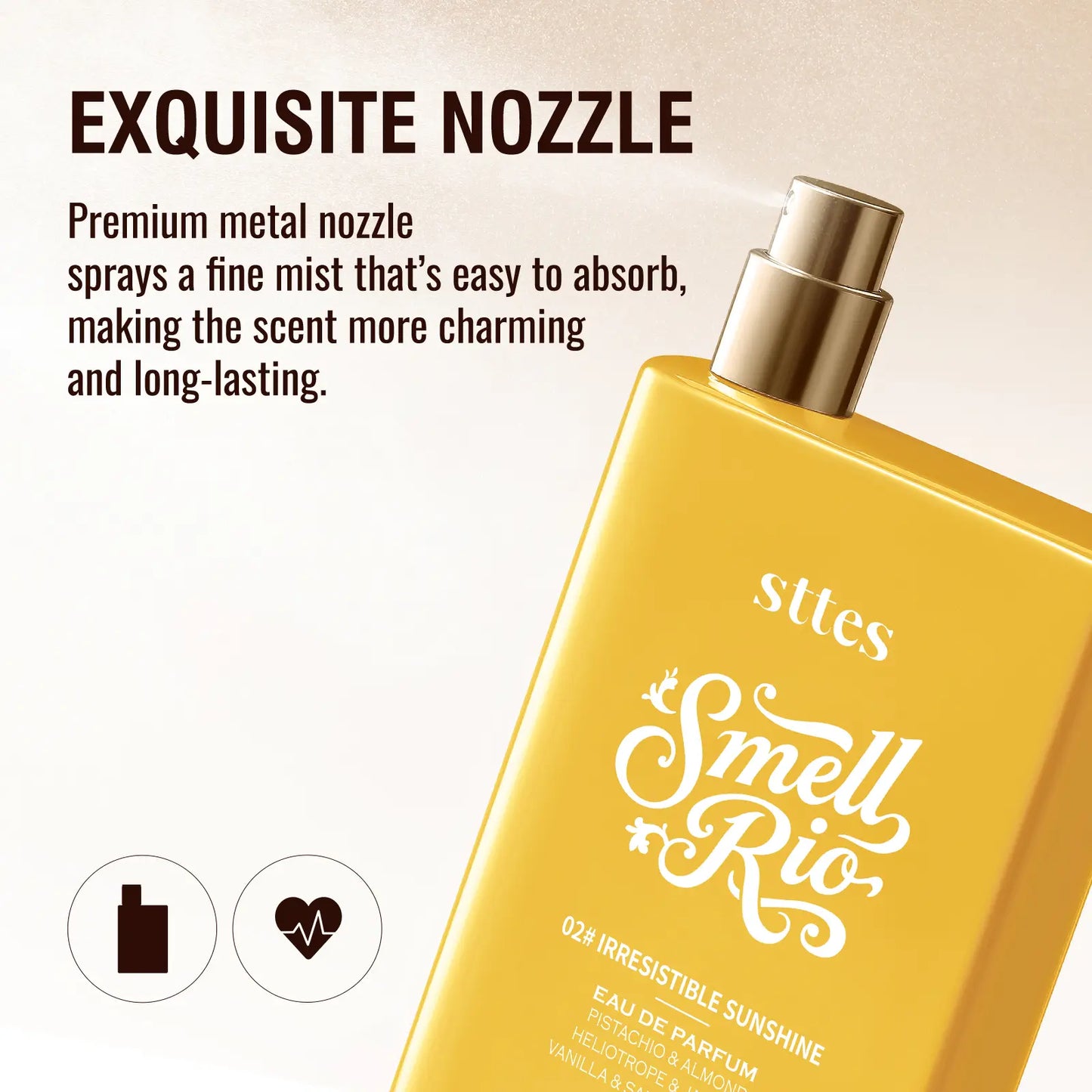 STTES Perfume 02 (The Long-Lasting Evolution of 602) - Eau De Perfume 100Ml (3.4Fl Oz) Vanilla Gourmet Tune (Caramel Vanilla Flavor)