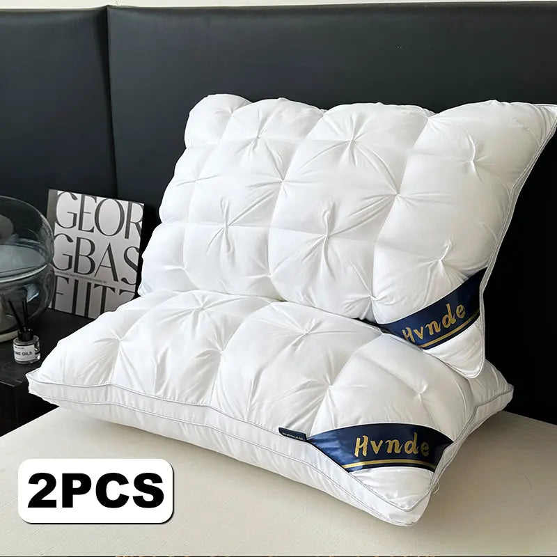 【Mother'S Day Gifts】4Pcs/2Pcs Hvnde Hotel Collection Deep Sleep Pillow - Neck Support Non-Collapse Design Hypoallergenic for Side Supine Prone Sleepers Pillows Tiktokshopspringglowup