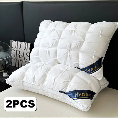 【Mother'S Day Gifts】4Pcs/2Pcs Hvnde Hotel Collection Deep Sleep Pillow - Neck Support Non-Collapse Design Hypoallergenic for Side Supine Prone Sleepers Pillows Tiktokshopspringglowup