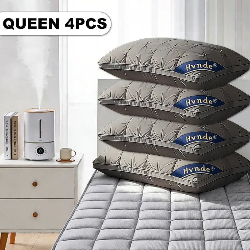 【Mother'S Day Gifts】4Pcs/2Pcs Hvnde Hotel Collection Deep Sleep Pillow - Neck Support Non-Collapse Design Hypoallergenic for Side Supine Prone Sleepers Pillows Tiktokshopspringglowup