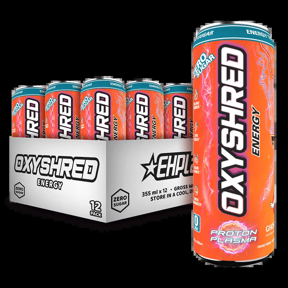Ehplabs Oxyshred Energy Drink 12 Pack 355Ml Sugar Free Sport Beverage with Acetyl L-Carnitine Guarana & Green Tea Extract for Energy Boost Sports Gym Workout Training Study Work Men Women Health Fitness Supplement Flavor |