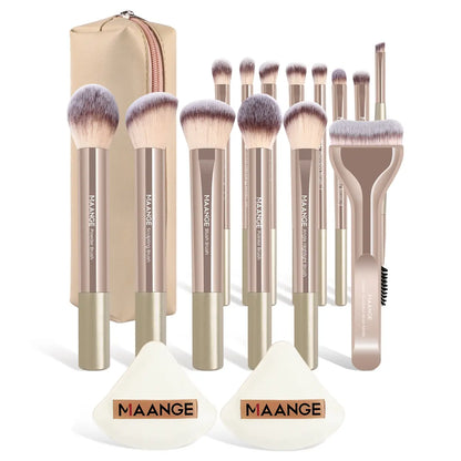 Professional Makeup Brush Set, Cosmetic Brush Set, Metal Frame, Multiple Brushes Including Eyeshadow, Blush, Foundation, Perfect for Women & Girls #TOP PICKS