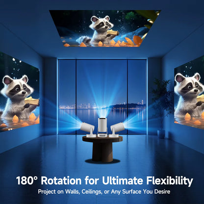 Projector HY300 PRO + 8K Android 14 Dual Wifi6 Allwinner H726 BT5.4 1080P 1280*720P Home Cinema Outdoor Projetor