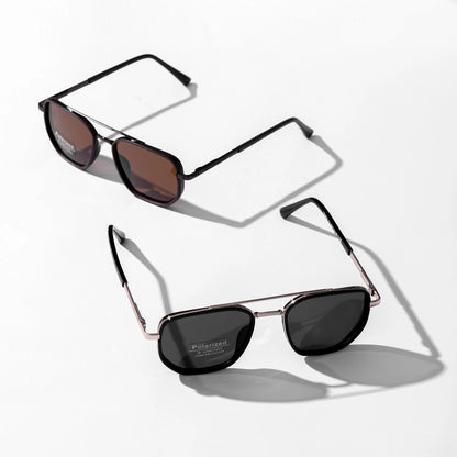 Fashionable Frames Sunglasses - Back to School Travel Geometric Double-Beam 2026 Fall/Summer Trends, Lightweight Durable High Quality Eyewear, Men'S Accessories, Guys Gifts