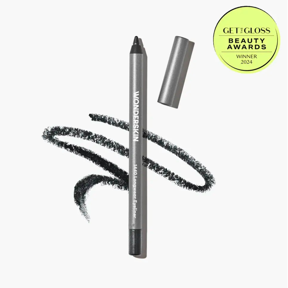 Wonderskin 1440 Longwear Eyeliner - Lightweight Waterproof Vegan Cruelty-Free 24 Hour Truglide Technology Ultra-Creamy Soft-Glide Application