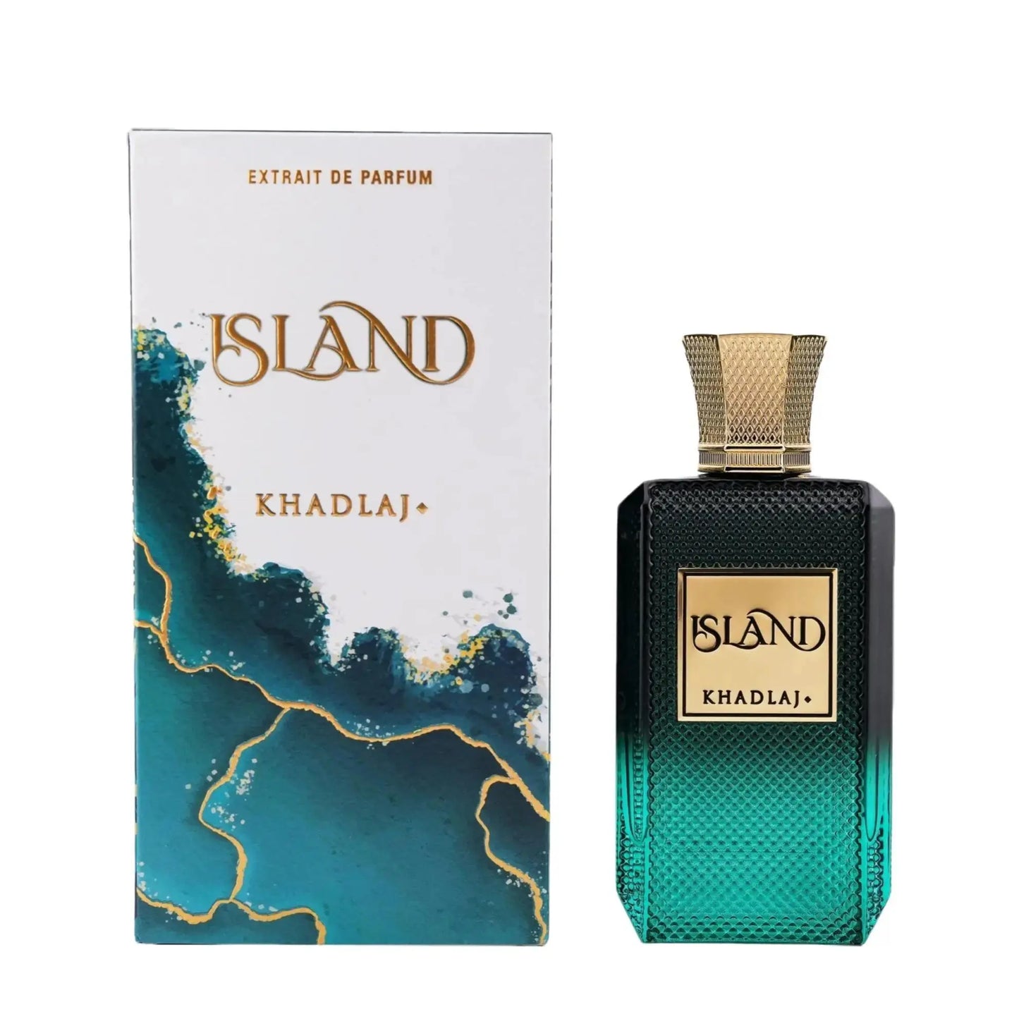 Khadlaj Island for Unisex Extrait De Parfum Spray, 3.4 Ounce