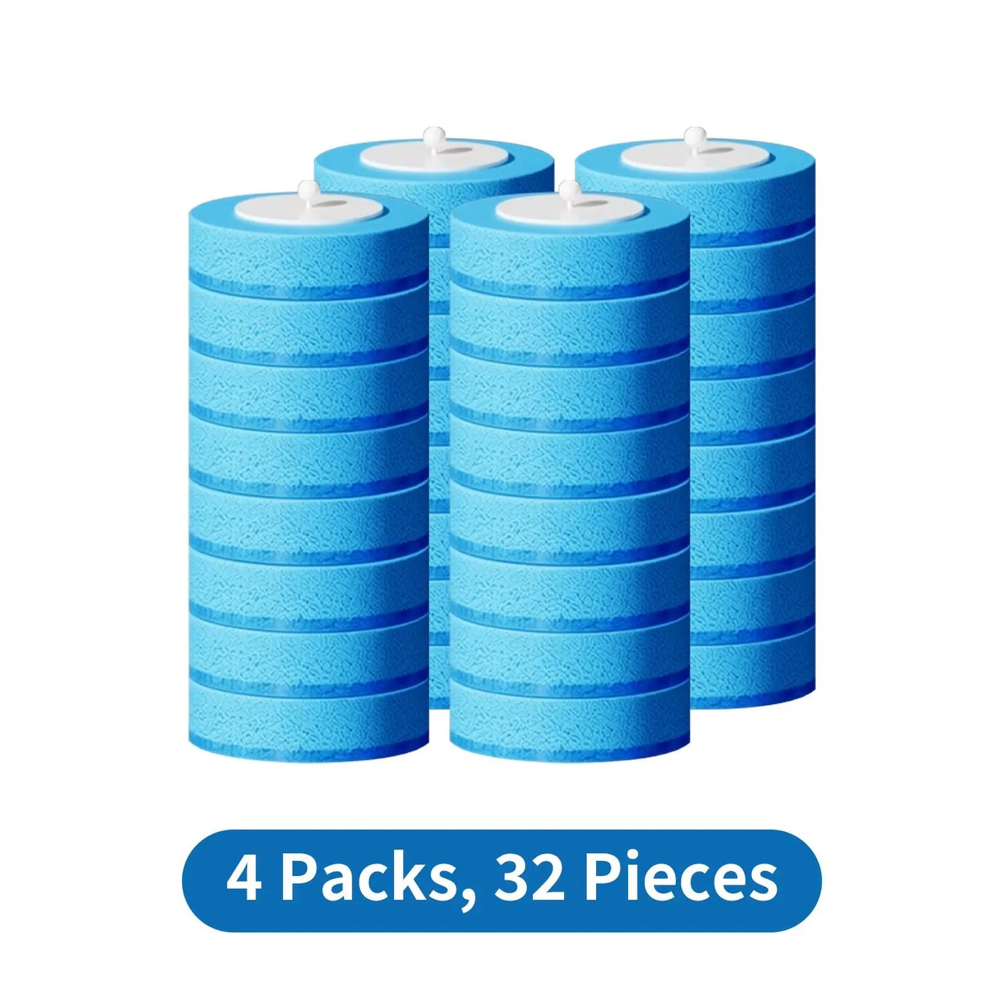 SOPAMI Toilet Scrubber Kit with Self-Cleaning Disposable Pads – No Pre-Rinse, No Mess, No Odor , Simplifies Bathroom Hygiene