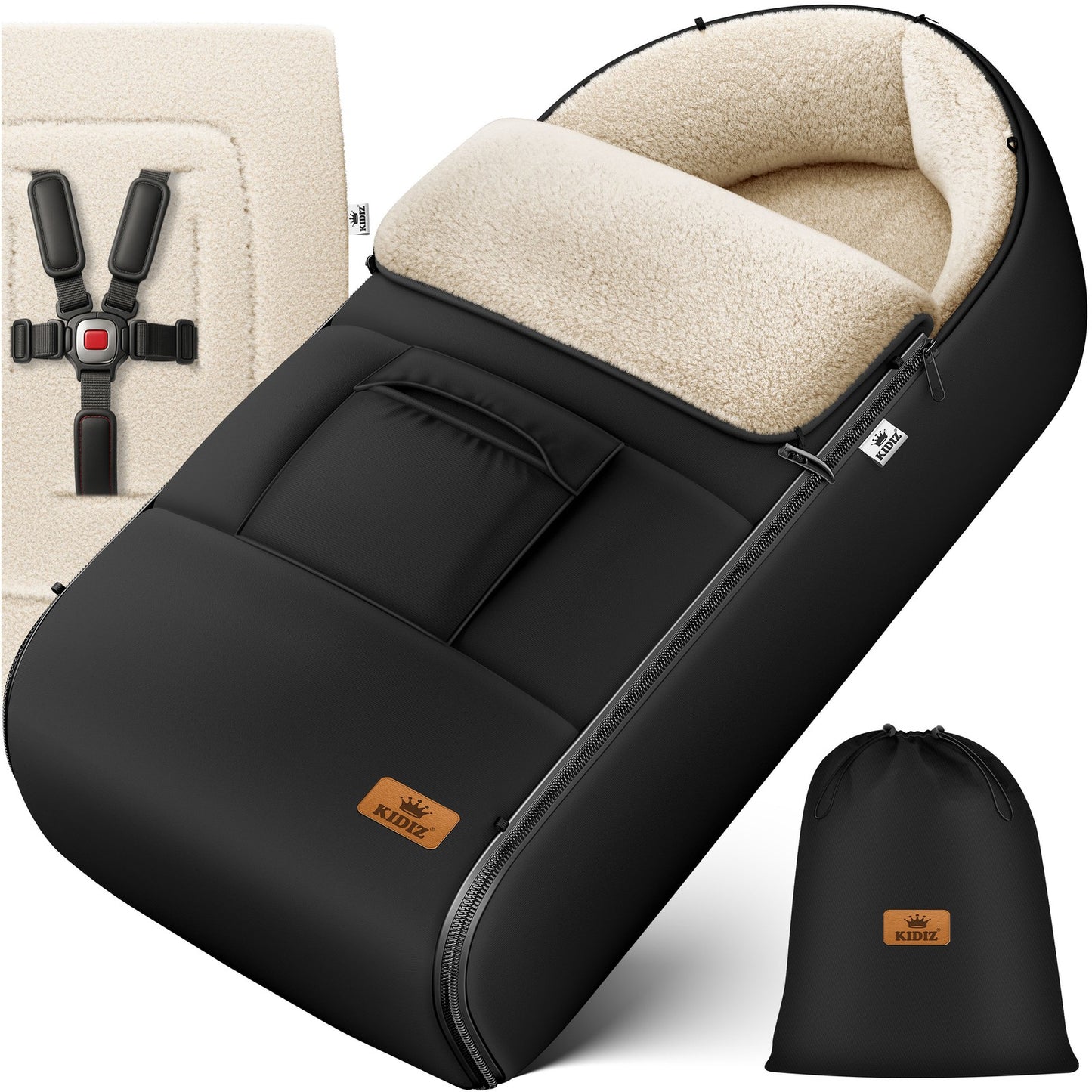 KIDIZ® Babyfußsack Baby Winterfußsack Kinderwagenfuß
