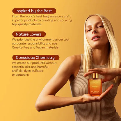 Bellavita Honey Oud Eau De Parfum 100Ml (3.4Oz) | Unisex Perfume for Women & Men | Sweet Honey & Smoky Oud | Long-Lasting Luxury Arabic Fragrance | Perfect Gift | Vegan & Cruelty-Free