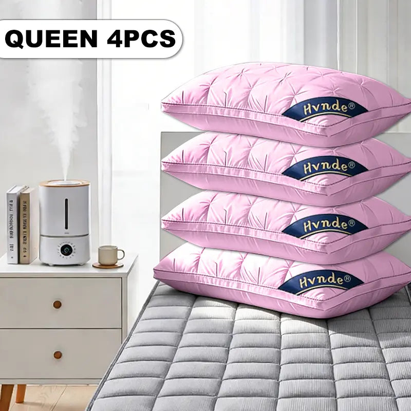 【Mother'S Day Gifts】4Pcs/2Pcs Hvnde Hotel Collection Deep Sleep Pillow - Neck Support Non-Collapse Design Hypoallergenic for Side Supine Prone Sleepers Pillows Tiktokshopspringglowup