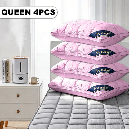 【Mother'S Day Gifts】4Pcs/2Pcs Hvnde Hotel Collection Deep Sleep Pillow - Neck Support Non-Collapse Design Hypoallergenic for Side Supine Prone Sleepers Pillows Tiktokshopspringglowup