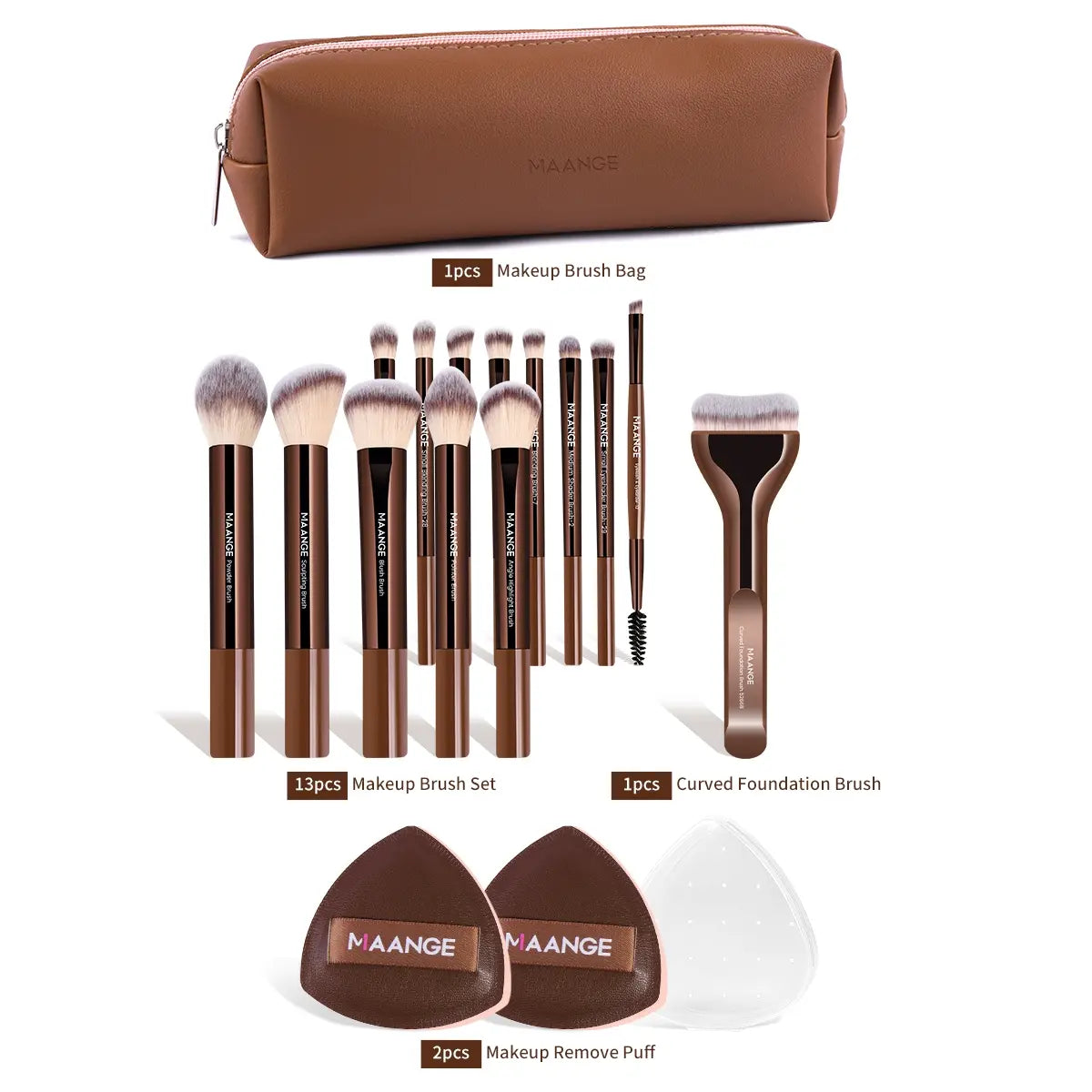 Professional Makeup Brush Set, Cosmetic Brush Set, Metal Frame, Multiple Brushes Including Eyeshadow, Blush, Foundation, Perfect for Women & Girls #TOP PICKS