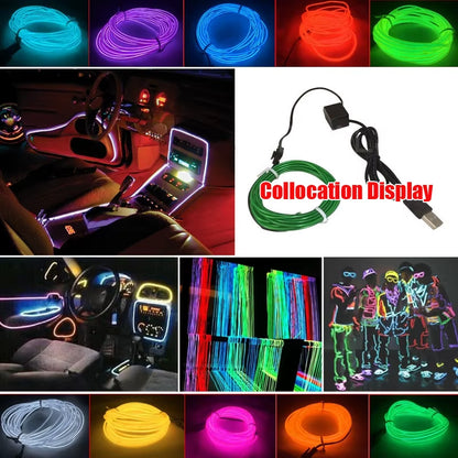 EL Wire Power Supply Neon Light Car Ambient Light Driver Transformer for Neon Lighting Strip Accessories 3V 5V 12V