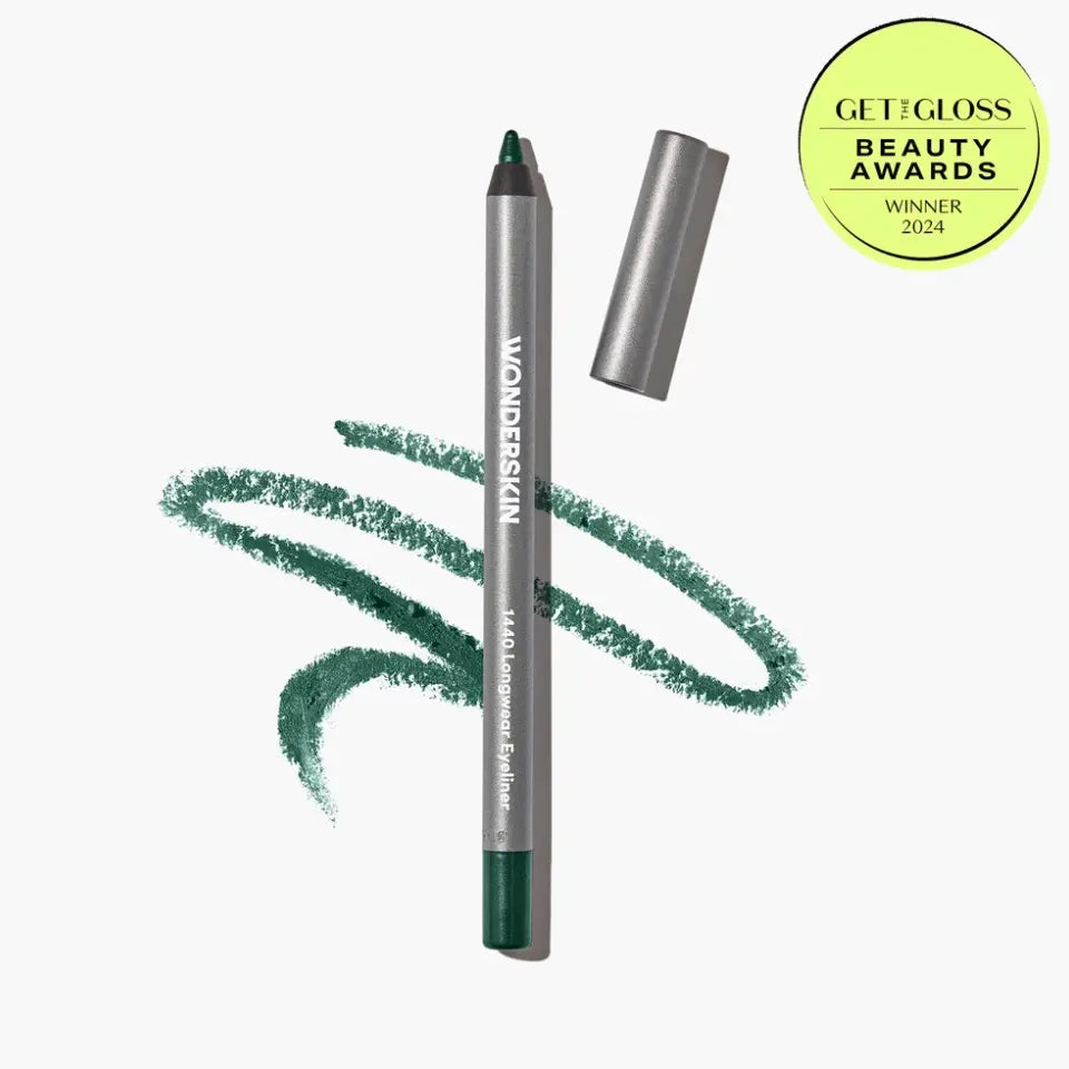 Wonderskin 1440 Longwear Eyeliner - Lightweight Waterproof Vegan Cruelty-Free 24 Hour Truglide Technology Ultra-Creamy Soft-Glide Application