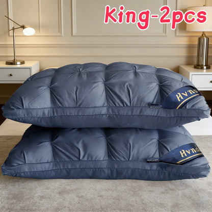 【Mother'S Day Gifts】4Pcs/2Pcs Hvnde Hotel Collection Deep Sleep Pillow - Neck Support Non-Collapse Design Hypoallergenic for Side Supine Prone Sleepers Pillows Tiktokshopspringglowup