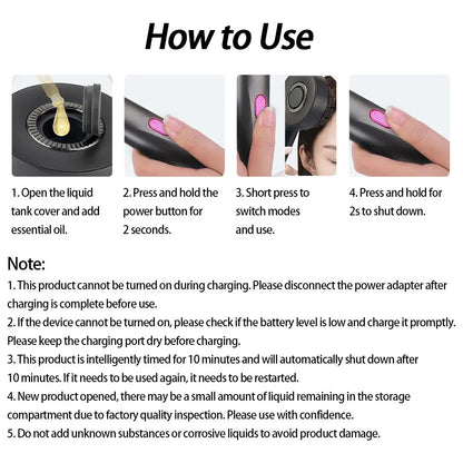 Electric Scalp Massager（With Gift Box）, Handheld Hair Scalp Massager, Hair Scalp Massaging Comb, 3 Modes, Scalp Scrubber, Hair Massage Tool, Scalp Stimulator for Home & Travel