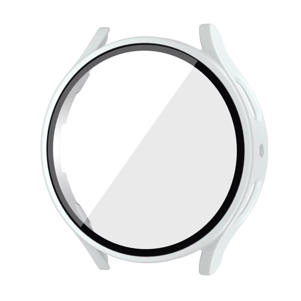 For Samsung Galaxy 4 5 6 7 44Mm 40Mm Tempered Glass+Pc Fully Covered Protective Watch Case, Shock and Scratch Resistant