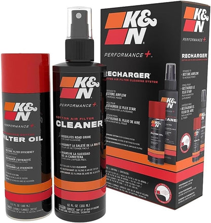 K&N Filter Reinigungskit I Öl & Reiniger I Für Optimale Reinigung Aller Luftfilter, 99-5003 EU, Schwarz